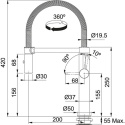 Z kodem LATO -7% !!! FRANKE Studio PESCARA L Semi-pro Bateria Kuchenna Stal Szlachetna 115.0472.960