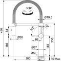 Z kodem LATO -7% !!! FRANKE Studio PESCARA L Semi-pro Bateria Kuchenna chrom 115.0393.975