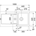 Franke Studio Maris MRK 651-100 Fraceram Onyx 124.0379.975