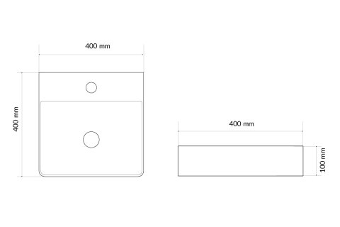 EXCELLENT RIMA 2.0 40cm UMYWALKA NABLATOWA CEEX.4901.400.WH