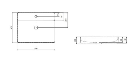 EXCELLENT RIMA 2.0 50cm UMYWALKA NABLATOWA CEEX.4901.500.WH