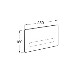 ROCA DUPLO ONE EP1 - PRZYCISK ELEKTRONICZNY CZARNY - A890104008