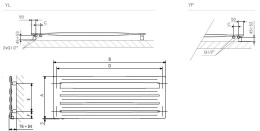 Terma AERO HG 370x900 Grzejnik dekoracyjny WGARG037090