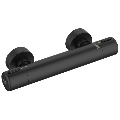 Laveo Pretto – bateria natryskowa ścienna termostatyczna bez zestawu natryskowego BAO 74TD