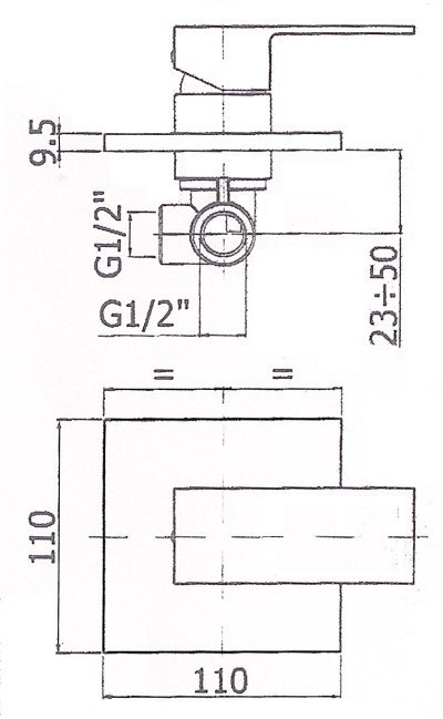 Paffoni Elle bateria natryskowa podtynkowa chrom EL010CR Paffoni Elle bateria natryskowa podtynkowa chrom EL010CR