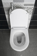 Aqualine HYGIE kompakt WC z umywalką i deską WC , tylny/dolny odpływ PB104