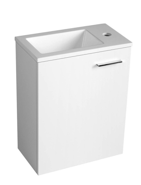 Aqualine Umywalka meblowa kompozytowa 40x22cm, biała LM420 Aqualine Umywalka meblowa kompozytowa 40x22cm, biała LM420