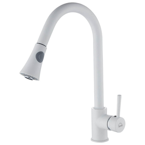 Laveo Daru – bateria zlewozmywakowa stojąca z wyciąganą wylewką BLD 669D