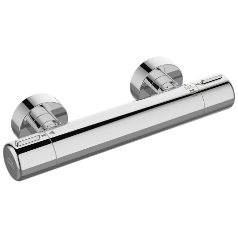 Laveo Pretto – bateria natryskowa ścienna termostatyczna bez zestawu natryskowego BAO 04TD