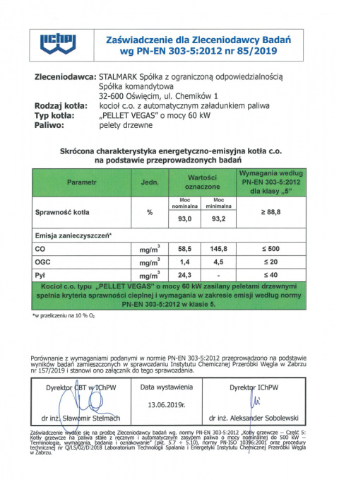 STALMARK PELLET VEGAS Kocioł Pelletowy 60 kW STALMARK PELLET VEGAS Kocioł Pelletowy 60 kW