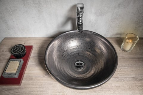 Sapho ATTILA umywalka nablatowa ceramiczna 42,5 cm, metaliczna miedź DK010 Sapho ATTILA umywalka nablatowa ceramiczna 42,5 cm, metaliczna miedź DK010