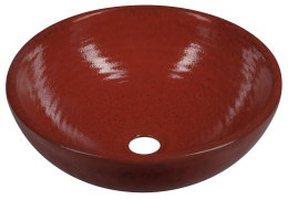 Sapho ATTILA umywalka nablatowa ceramiczna, średnica 44cm, pomidorowa DK003