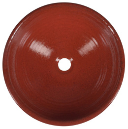 Sapho ATTILA umywalka nablatowa ceramiczna, średnica 44cm, pomidorowa DK003