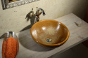 Sapho ATTILA umywalka nablatowa ceramiczna 42,5cm, brązowa DK009