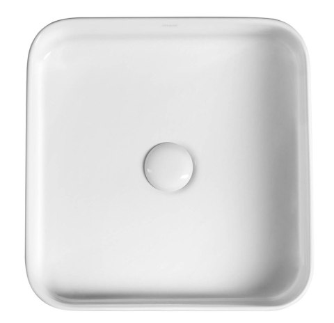 Sapho BLADE umywalka ceramiczna nablatowa 40x11,5x40 cm, bez przelewu WH050 Sapho BLADE umywalka ceramiczna nablatowa 40x11,5x40 cm, bez przelewu WH050