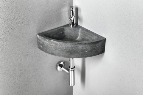 Sapho BLOK umywalka kamienna, narożna 30x10x30 cm, antracyt 2401-30 Sapho BLOK umywalka kamienna, narożna 30x10x30 cm, antracyt 2401-30