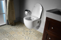 Sapho BRILLA WC wiszące z prysznicem bidetowym, Rimless, 36,5x53 cm, biały 100612