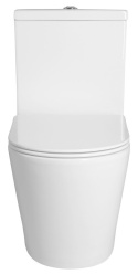 Sapho PACO RIMLESS kompakt WC ze spłuczką z deską Soft Close, uniwersalny PC1012R