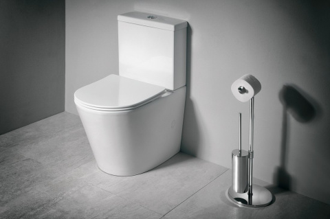 Sapho PACO RIMLESS kompakt WC ze spłuczką z deską Soft Close, uniwersalny PC1012R Sapho PACO RIMLESS kompakt WC ze spłuczką z deską Soft Close, uniwersalny PC1012R