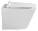 Sapho PACO WC wiszące, Rimless, deska WC, 36x53 cm, biały PZ1012R