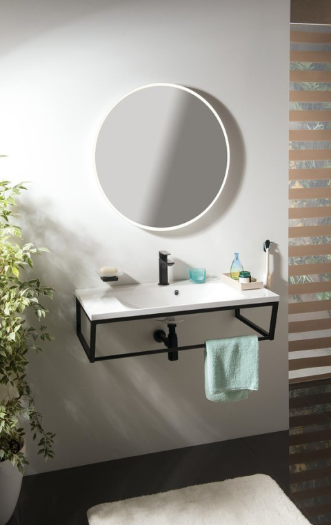 Sapho SKA konsola pod umywalkę, 900x200x460mm, czarny mat SKA203 Sapho SKA konsola pod umywalkę, 900x200x460mm, czarny mat SKA203