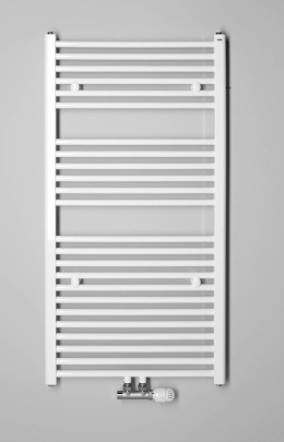 Aqualine DIRECT Grzejnik łazienkowy, podłączenie śodkowe, 450x1322 mm, 539 W, biały ELM34