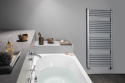Aqualine DIRECT grzejnik łazienkowy płaski, 1320x600, 714 W, srebro strukturalne ILS36E
