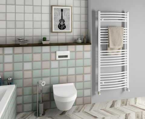 Aqualine ORBIT grzejnik łazienkowy, 600x1322 mm, 722 W, biały ILO36E Aqualine ORBIT grzejnik łazienkowy, 600x1322 mm, 722 W, biały ILO36E