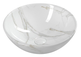 Sapho DALMA umywalka ceramiczna 42x16,5x42 cm, carrara MM117