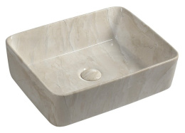 Sapho DALMA umywalka nablatowa ceramiczna 48x13x38 cm, marfil MM527