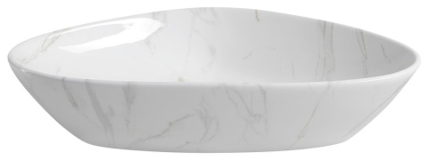 Sapho DALMA umywalka nablatowa ceramiczna 58,5x14x39 cm, carrara MM217 Sapho DALMA umywalka nablatowa ceramiczna 58,5x14x39 cm, carrara MM217