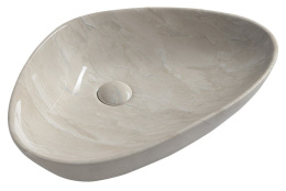 Sapho DALMA umywalka nablatowa ceramiczna 58,5x14x39 cm, marfil MM227