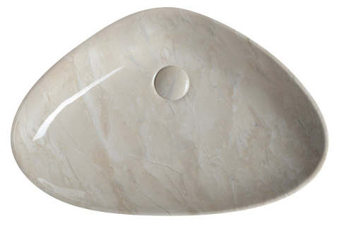 Sapho DALMA umywalka nablatowa ceramiczna 58,5x14x39 cm, marfil MM227 Sapho DALMA umywalka nablatowa ceramiczna 58,5x14x39 cm, marfil MM227
