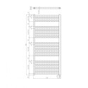 Aqualine DIRECT-E grzejnik elektryczny 450x1320 mm, 400W, biały ILE34T