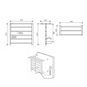 Sapho ELZOR Elektryczna suszarka na ręczniki 500x470mm, 50W, biały mat EB500