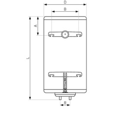 GALMET FOX ELEKTRYCZNY OGRZEWACZ WODY WISZĄCY 120L 01-120000