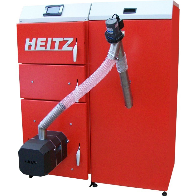 Heitz BIO Kocioł Peletowy 17 kW Z Palnikiem W Ścianie Bocznej