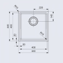 Z kodem LATO -7% !!! Reginox Houston 40x40 zlewozmywak stalowy R32848