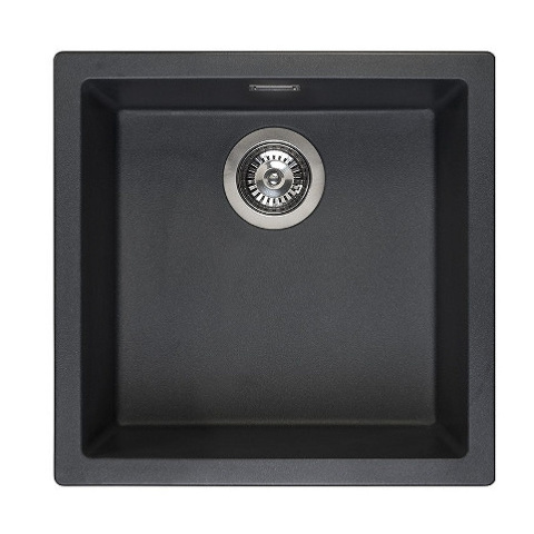 Z kodem LATO -7% !!! Reginox TEXEL 40 Black Silvery 45x45 Zlewozmywak Granitowy R34040 Z kodem LATO -7% !!! Reginox TEXEL 40 Black Silvery 45x45 Zlewozmywak Granitowy R34040