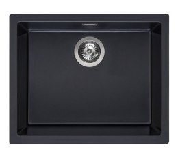 Z kodem LATO -7% !!! Reginox TEXEL 50 Pure Black 55x45 Zlewozmywak Granitowy R34668