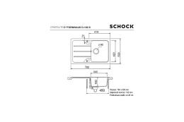 Schock FORMHAUS D-100S CRISTALITE+ Zlewozmywak Granitowy 78x50cm Kolor Alpina