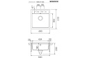 Schock NEMO N-100S CRISTALITE+ Zlewozmywak Granitowy 51x49cm Kolor Onyx