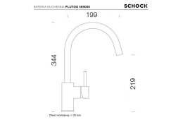 Schock PLUTOS 589000 Bateria Zlewozmywakowa Kolor Alpina