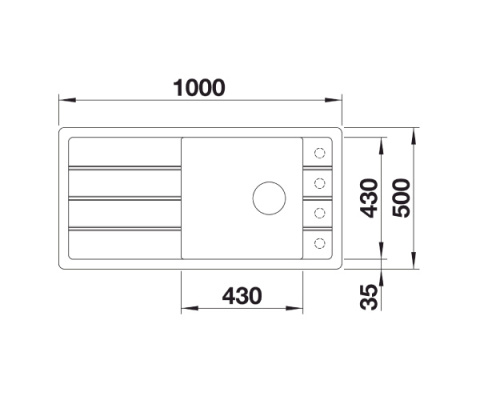BLANCO FARON XL 6 S Zlewozmywak Granitowy 100x50 Antracyt odwracalny, InFino 524803 BLANCO FARON XL 6 S Zlewozmywak Granitowy 100x50 Antracyt odwracalny, InFino 524803