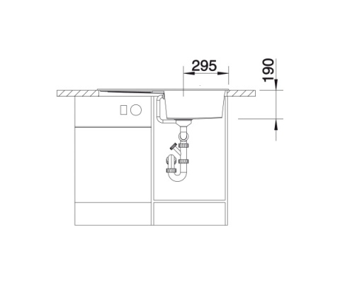 BLANCO METRA 5 S Silgranit Zlewozmywak Granitowy PuraDur 86x50 Antracyt odwracalny 513212