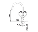 BLANCO MIDA-S Silgranit-Look Bateria Zlewozmywakowa Czarny 526146