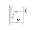 BLANCO PLEON 5 Silgranit PuraDur Zlewozmywak Granitowy Czarny 51,5x51 InFino 525951