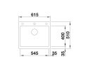 BLANCO PLEON 6 Silgranit Zlewozmywak Granitowy 61,5x51 PuraDur Czarny, InFino 525953