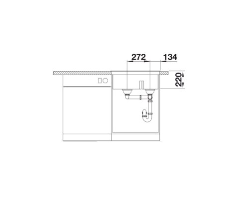 BLANCO PLEON 6 Split Zlewozmywak Granitowy 61,5x51 PuraDur Czarny, lewa, InFino 525955 BLANCO PLEON 6 Split Zlewozmywak Granitowy 61,5x51 PuraDur Czarny, lewa, InFino 525955