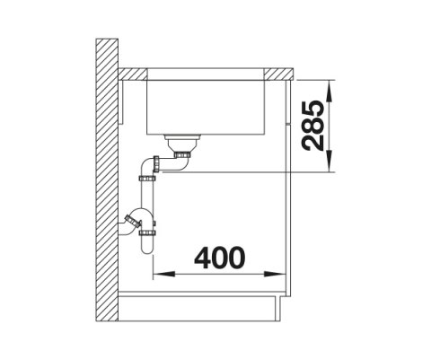 BLANCO SOLIS 340-U Komora podwieszana 44x38 Stal szczotkowana, InFino 526115 BLANCO SOLIS 340-U Komora podwieszana 44x38 Stal szczotkowana, InFino 526115